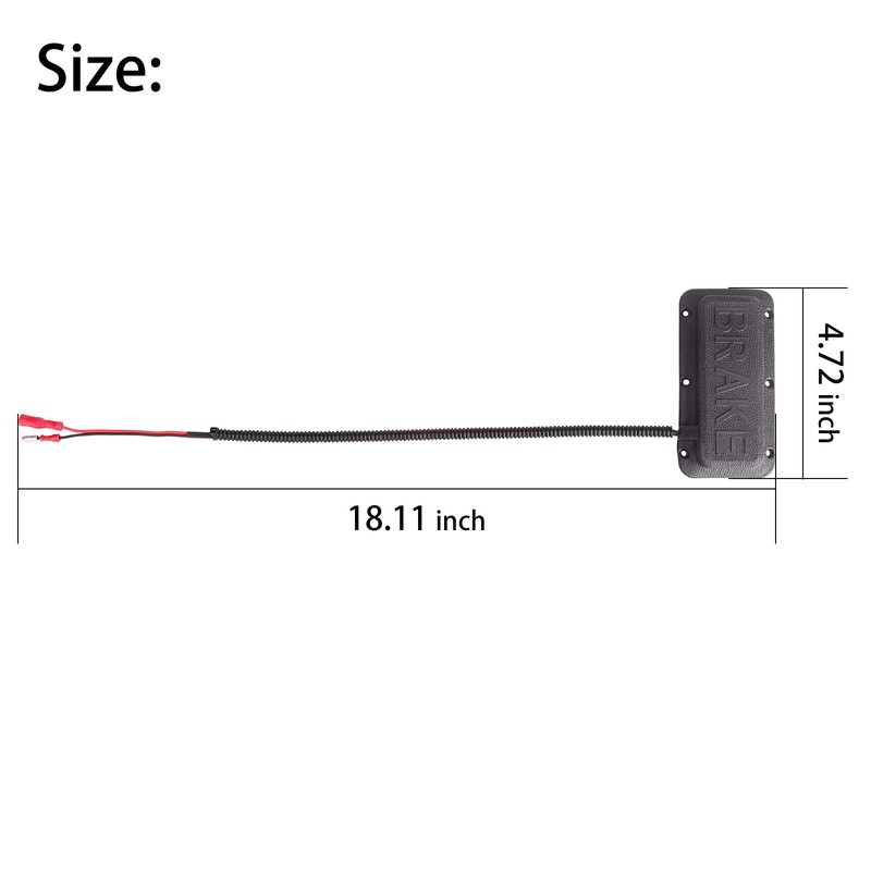 10L0L Universal Golf Cart Brake Light Switch Pad, Brake Pad