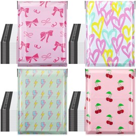 Sinload 160 Pcs Cute Poly Mailers Bulk 10 x 13 Inch Designer Poly Mailer Packaging Bags Heavy Duty Waterproof Self Seal Shipping Bags Large Mailing Envelopes for Small Business(Lovely)