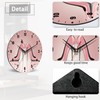SPUNKER Clock for Bedroom,Pink High Heel Shoes Wall Clocks,Butterfly Battery