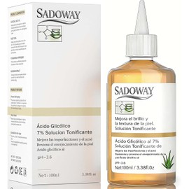 Ácido Glicólico 7% Toning Solución: 100ml Exfolia Rejuvenecimiento Tonificante Para Manchas Y Acné - Acid glicolico tónico reafirmante tonificante y facial para piel grasa despigmentante