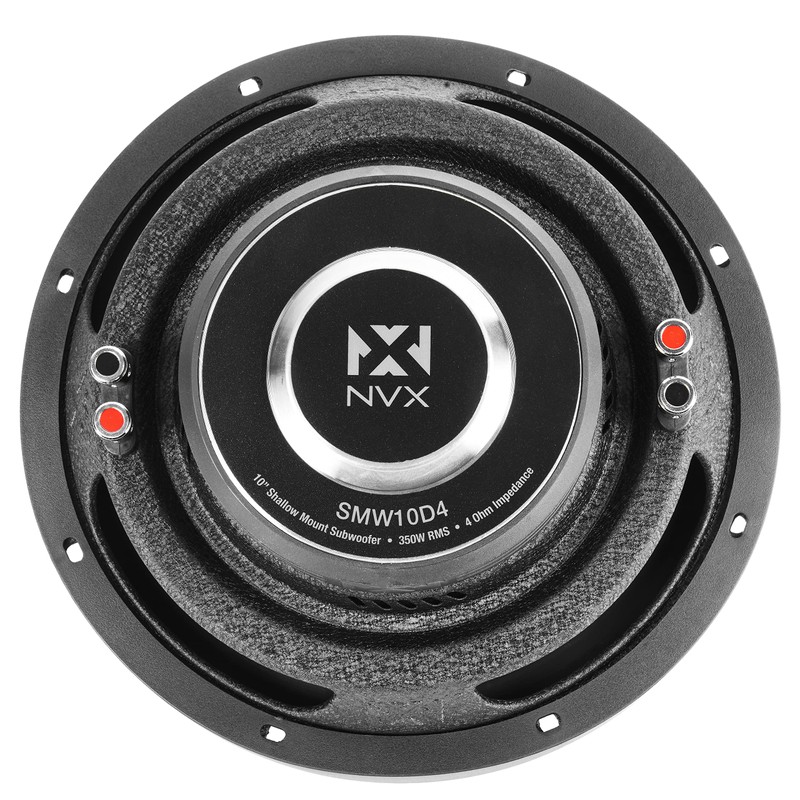 NVX SMW10D4 700W Peak (350W RMS) S-Series Shallow-Mount 10" Dual