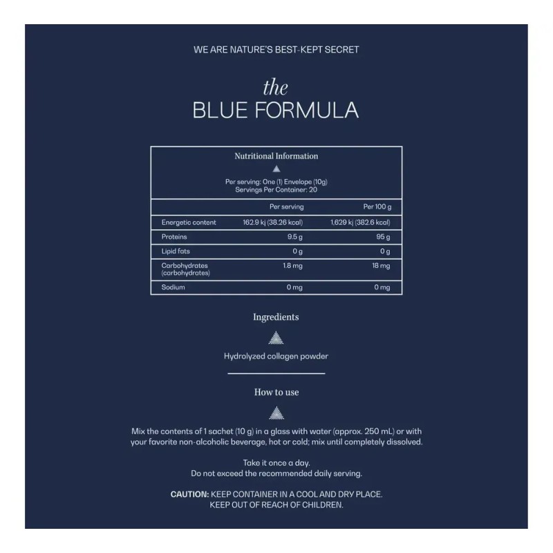 Colágeno Hidrolizado Marino Sin Sabor Blue Formula De 200 G
