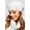 Kamea Women's Beret Hat Headwear Autumn Winter Alaska, beige