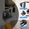 uxcell 10 Pcs Stainless Steel Tile Hanger, Adjustable Tile Display