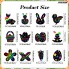 56 Sets Easter Scratch Papers, Rainbow Easter Scratch Art Crafts