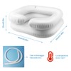 HINATAA Inflatable Hair Wash Basin, Inflatable Bedside Shower with Drain