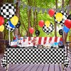 QISOLIY 2 PCS Race Car Tablecloths Racing Car Theme Disposable