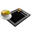 Black Placemats for Dining Table Set of 6, Cotton Linen