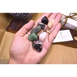 Anxiety Healing Gemstone Kit - Tumbled Stones for Peace, Strength, and Emotional Well-being | Crystals Set