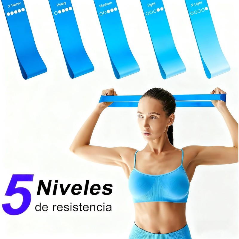 KIDS CHOICE Ligas de Resistencia para Ejercicio con 5 Niveles