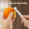 iziusy 2 Pcs Stainless Steel Orange Peeler Citrus Peeler Fruit