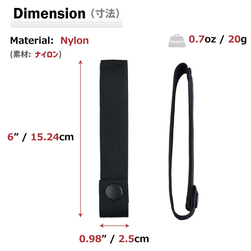 TRIWONDER Correa de Nylon con Hebillas Molle Banda de Nylon