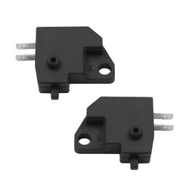 Motorcycle Front Brake Light Stop Switch, Square Type Pump Brake Right Disc Brake Switch, Handlebar Switch Replaceable Parts Accessories, Universal for Most Cars (Black)
