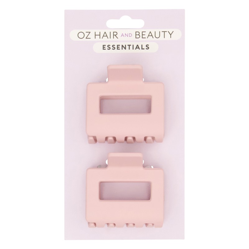 Oz Essentials Mini Claw Clip Duo - Pink