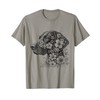 Floral German Shorthaired Pointer GSP Dog Flower Design Idea T-Shirt