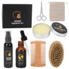 7pcs Male Beard Care Grooming Kit Professional Beard Brush Comb