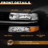 Unbranded Pair Headlights Assembly For 1999-2002 Chevy Silverado/00-0