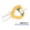 Heart Shaped Tribute Memorial Wreath Artificial Silk Wreath Gravestone Decoration