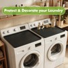 Fridge Mats with Raised Edge,19.7" x 19.7" Washer and Dryer