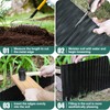 Corrugated Landscape Edging, 6 "×40 FT Metal Garden Edging, Garden