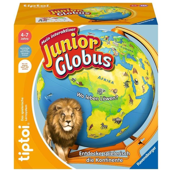Ravensburger tiptoi® 00115 - My interactive junior globe - children's toys from 4 years