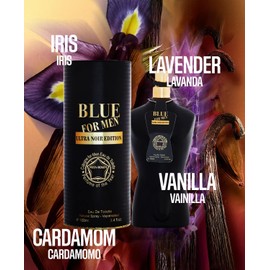 META-BOSEM 3-Pc Set Cologne Can Type Bottle Collection (Blue for Men Ultra Edition+Gold Edition+Ultra Noir), Eau de Toilette Natural Spray - Masculine Scent (Pack of 3) Each 3.4 Fl Oz, Total 10.2 Oz