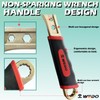WEDO Non-Sparking Adjustable Wrench with Plastic Handle,Size 30 * 250mm,10"
