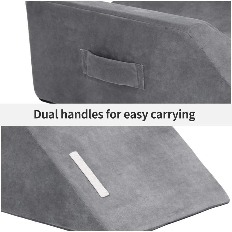 LightEase Memory Foam Leg Support and Elevation Pillow w/Dual Handles