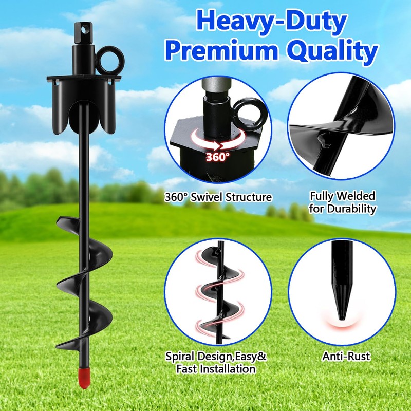 Dog Tie Out Cable&Stake,30FT Dog Leads for Yard,Heavy Duty Ground