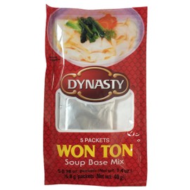 Won Ton Soup Base Mix 5 Individual Packets per Pack, 1.4 Oz, (4 Pack)