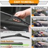AUTOBOO 22 + 22 Windshield Wipers Replacement for F150 2025