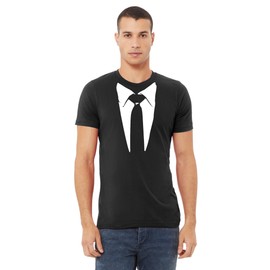 Classic Funny Suit Tuxedo T-Shirt for Men and Women for Concert Tux Joke Tee Men's T-Shirt, XL, Black