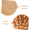 Outanaya 2 Pcs Cushion Hair Brush for Scalp Massage Bamboo