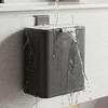 Stainless Steel Kitchen Hanging Trash Can with Lid and Inner