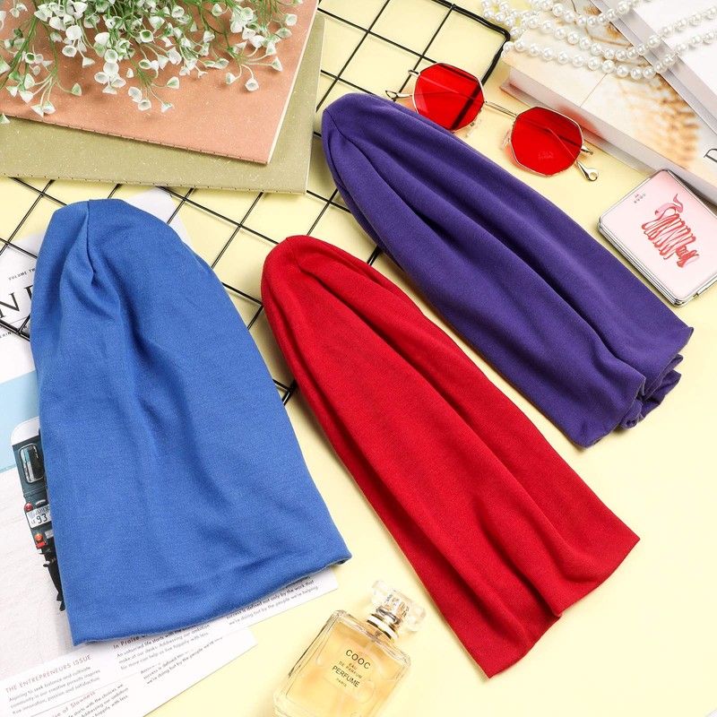 Geyoga 10 Pieces Slouchy Beanie Hip Hop Soft Lightweight Running