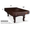 BEARCOVER Heavy Duty Leatherette Billiard Pool Table Cover, Waterproof &