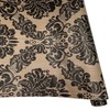 Yifely SimpleLife4U Black Damask Self-Adhesive Shelf Drawer Liner PVC Tabletop