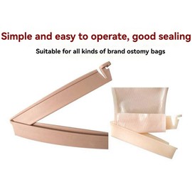 ZENWORYS Open Ostomy Bag Sealing Clip Universal Bag Fixing Strip Fixing Strip Leakproof Sealing Clip Sealing Clip Ostomy Accessories