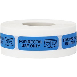 for Rectal Use Only Medical Healthcare Labels 0.5 x 1.5 Inch 500 Total Stickers