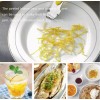 TIKA 3-in-1 Lemon Zester Grater - Stainless Steel Citrus Peeler,