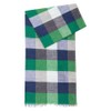 LINDENMANN Men's Scarf Green Men's Scarf Thin 100% Cotton, Multicoloured