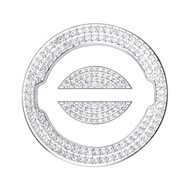 1797 for Nissan Rogue Accessories Sentra Altima Maxima Pathfinder Murano Versa Kicks Car Bling Steering Wheel Emblem Logo Cap Ring Sticker Glitter Crystal Women Men Pack of 3