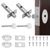 Hidden Internal Door Lock with Star Key, 2 Pairs Mortice