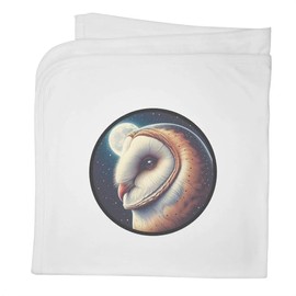 Azeeda 'Barn Owl By Moonlight' Cotton Baby Blanket/Shawl (BY00044860)