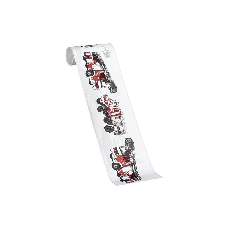 A.S. Création Border Wallpaper Border Fire Brigade Children's Room Grey