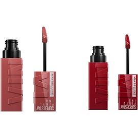 Maybelline Labial líquido brillante Superstay Vinyl Ink Tono Charged, 4.2ml - Dura hasta por 16H, brillo instantáneo sin grumos, sin transferencias