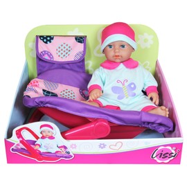 Lissi 11" Baby Doll in Car Seat with Bag