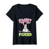 Women's Sweet But Psycho Shirt Bunny Scary Gothic Rabbit Funny