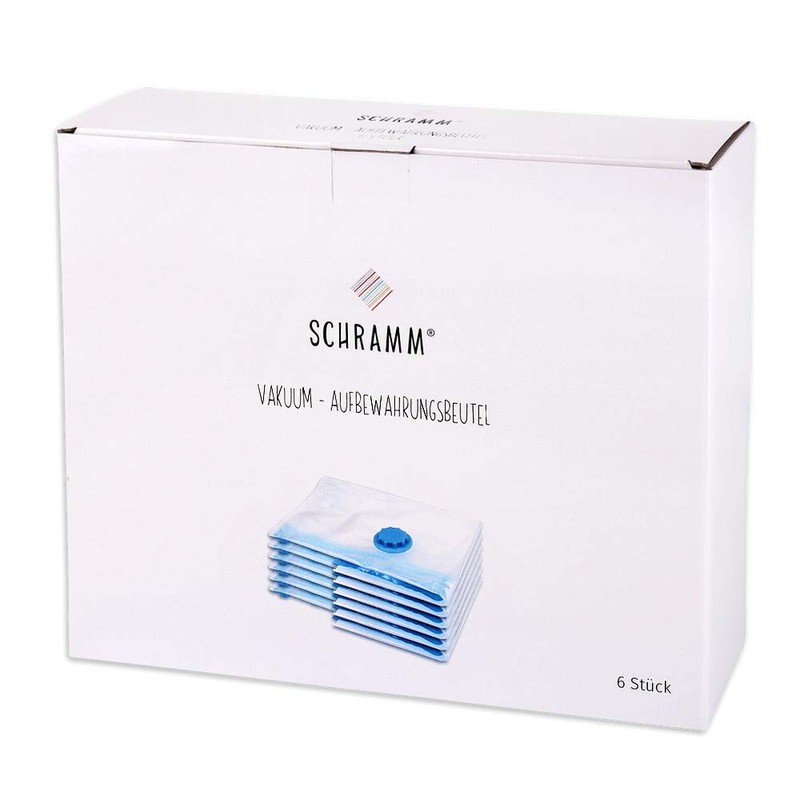 Schramm® 6 Stück Vakuumbeutel Aufbewahrungsbeutel 6er Pack 40x60cm Verstauungsbeutel Vakuum