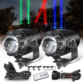 Whipless LED Whip Lights for Side by Side, Niwaker RGBW Whip Light Kits with RF Remote & Switch RGB Chasing/Dancing Lights Antenna LED Whips for UTV ATV RZR Truck Offroad Polaris Can Am Golf Cart